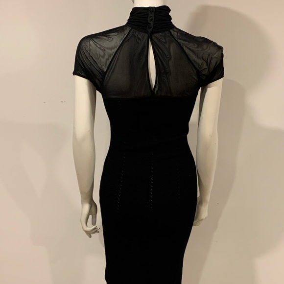 Black knit dress-body con - Picture 3 of 5